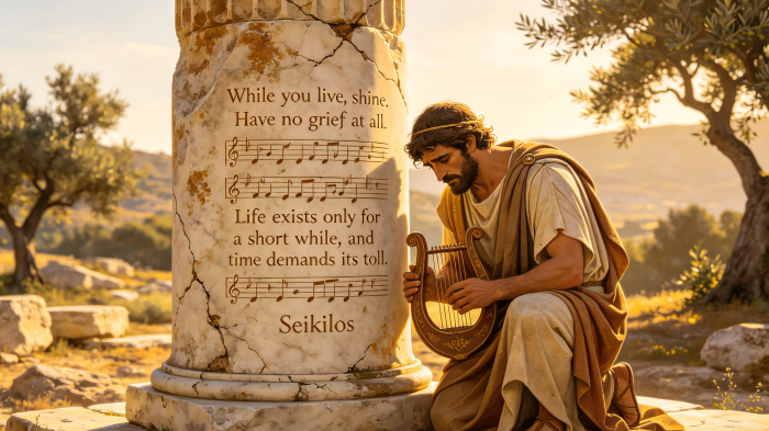 The world's oldest complete song was carved on a tombstone.