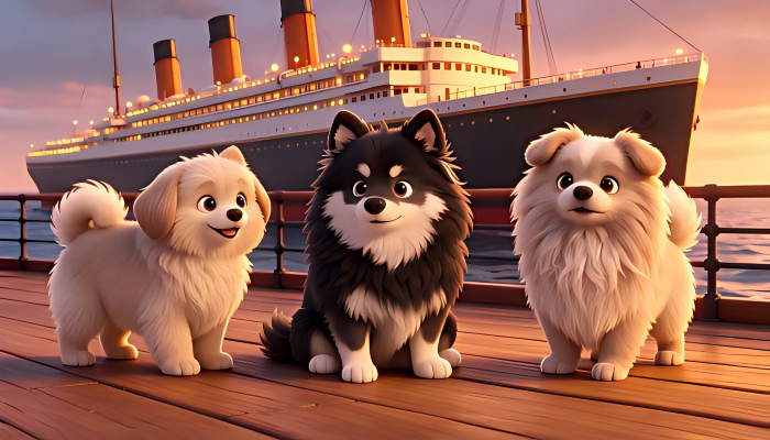 Three dogs survived the Titanic