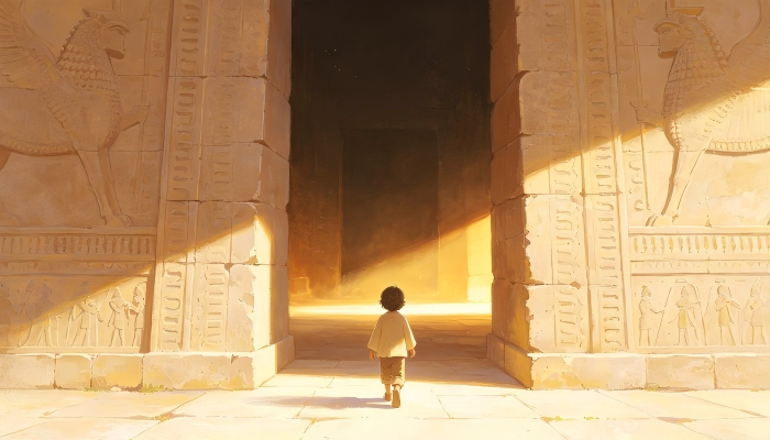 a house one enters blind and leaves seeing riddle