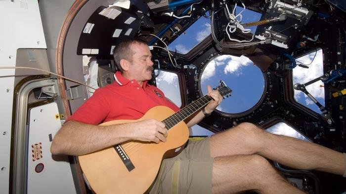 Canadian astronaut Chris Hadfield brought a Larrivée parlor guitar aboard the International Space Station in 2013