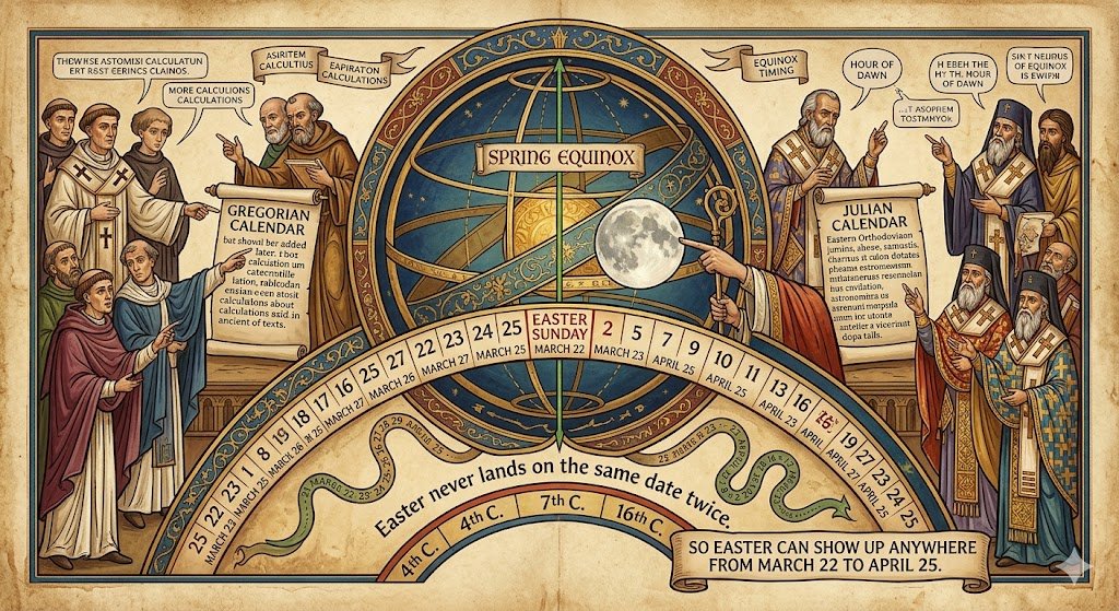  Easter never lands on the same date twice