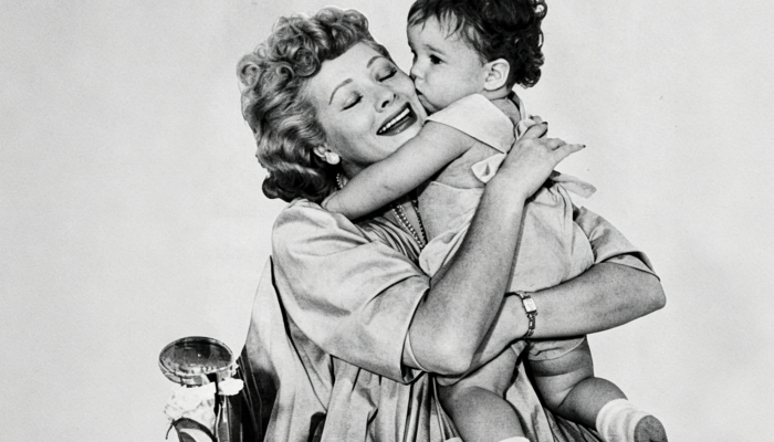 Lucille Ball and baby