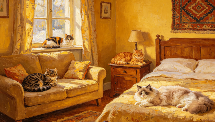 there one of in every corner and two of in every room